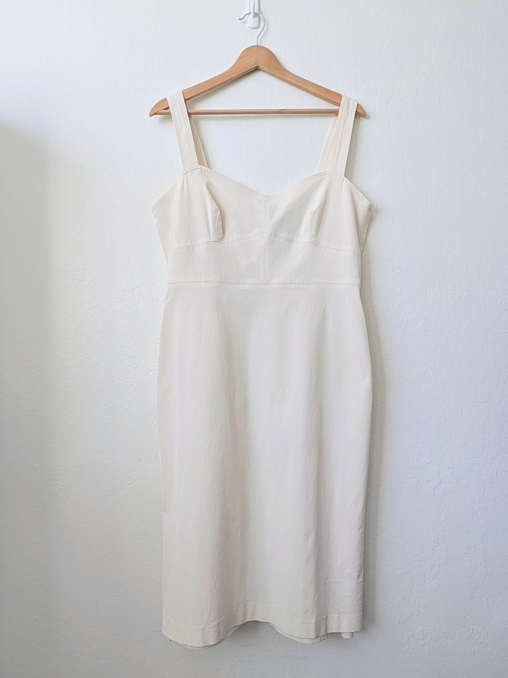 J. Crew Tailored Classic Knee Length Dress in Cream Size 14 - Like new!